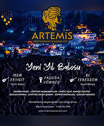 Şirince Artemis Restaurant Yılbaşı Programı 2023