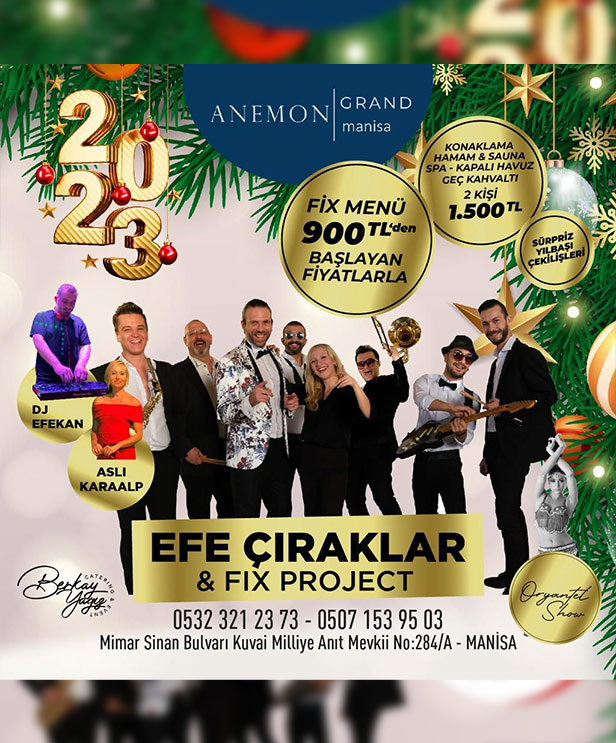 Manisa Anemon Otel Yılbaşı 2023