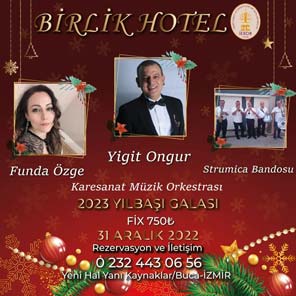 Birlik Otel İzmir Yılbaşı 2023