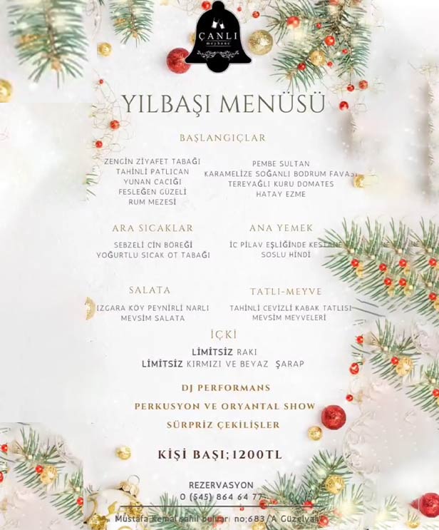Güzelyalı Çanlı Meyhane Yılbaşı 2023