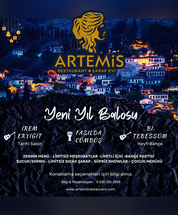 Şirince Artemis Restaurant Yılbaşı Programı 2023