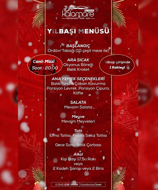 Kalamare Restaurant  Yılbaşı 2023 