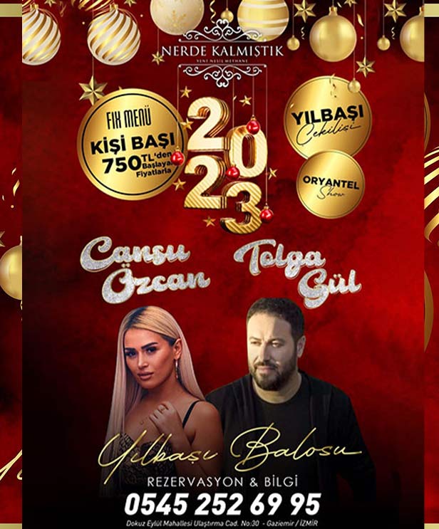 Nerede Kalmıştık Meyhane Yılbaşı 2023