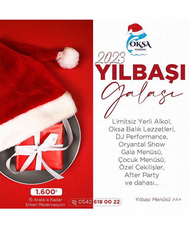 Okşa Balık Restoran Kuşadası 2023 Yılbaşı 