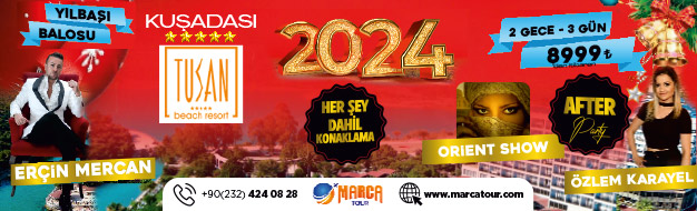 Tusan Deluxe Otel Kuşadası Yılbaşı 2024