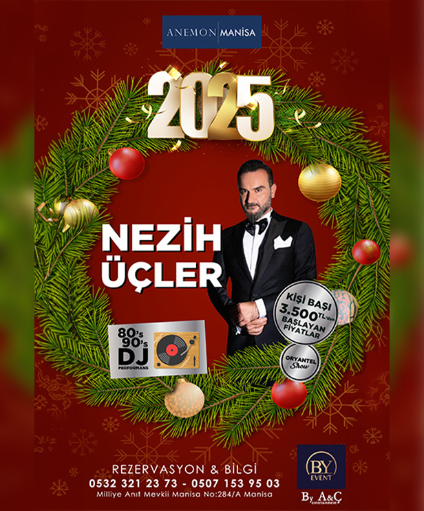 Anemon Manisa Yılbaşı Programı 2025