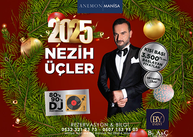 Anemon Manisa Yılbaşı Programı 2025