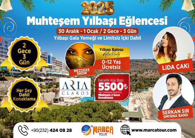 Aria Claros İzmir Yılbaşı 2025
